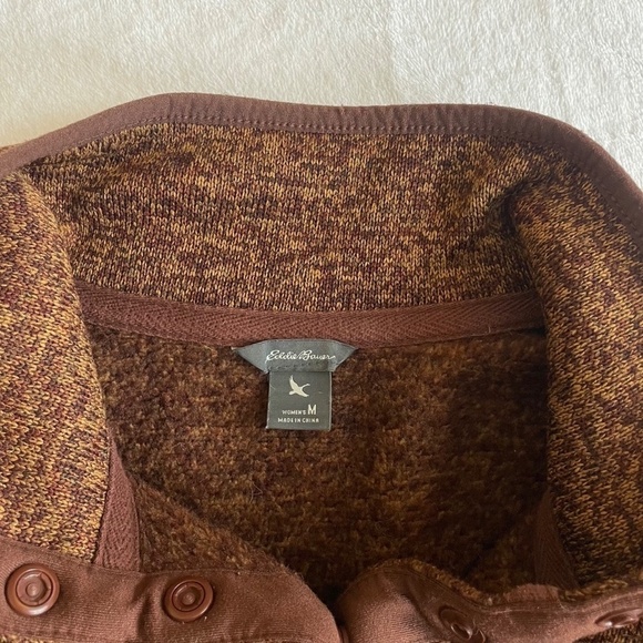 Eddie Bauer Men’s Snap Neck Sweater Pullover, Size M - Picture 2 of 4